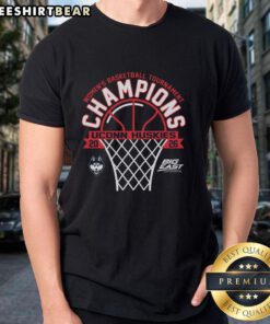 Premium UConn Huskies 2026 Big East Women's Basketball Tournament Champions T-Shirt showcasing team pride and victory.