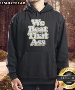 Premium USF Men We Beat That Ass Hoodie featuring bold graphics and comfortable design, perfect for casual wear.