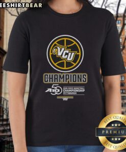 Alt Text: Premium VCU 2026 Men's Basketball Championship Pittsburgh Ladies Tee showcasing team spirit and style.