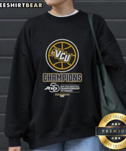 Alt Text: Premium VCU 2026 Men's Basketball Championship Pittsburgh sweatshirt featuring team colors and logo.