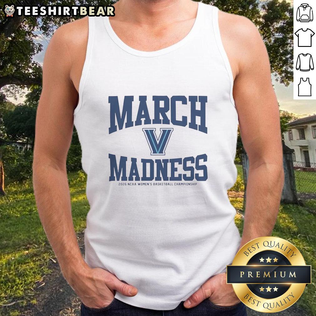 Premium Villanova Wildcats March Madness NCAA Women's Basketball Championship 2026 tank top for fans and athletes.