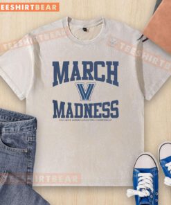 Premium Villanova Wildcats March Madness NCAA Women's Basketball Championship 2026 washed t-shirt in navy blue.