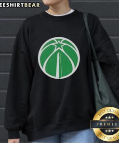 Premium Washington Wizards white logo sweatshirt for St. Patrick's Day, featuring a stylish design perfect for fans.