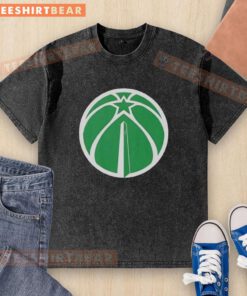 Premium Washington Wizards white logo Patrick's Day washed t-shirt featuring a classic design for fans.
