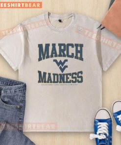 Premium West Virginia Mountaineers March Madness NCAA Women's Basketball Championship 2026 washed t-shirt design.