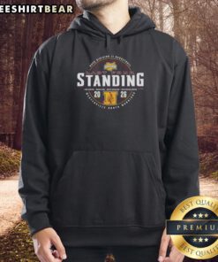 Premium Westerville North Warriors 2026 OHSAA Boys Basketball Division 3 Last Four Standing Hoodie in navy blue.