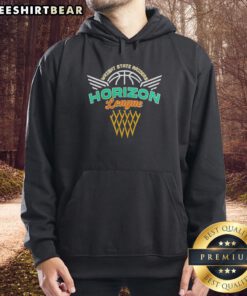 Premium Wright State Raiders NCAA Basketball Horizon League Champions 2026 logo hoodie in a stylish design.