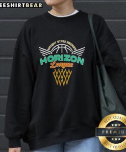 Premium Wright State Raiders NCAA Basketball Horizon League 2026 Champions logo sweatshirt featuring team colors.