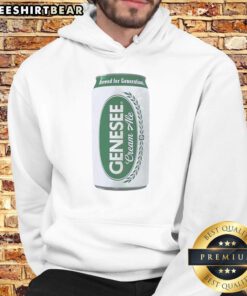 Cozy hoodie featuring Pretty Genesee Cream Ale Beer design, perfect for beer lovers and casual outings.
