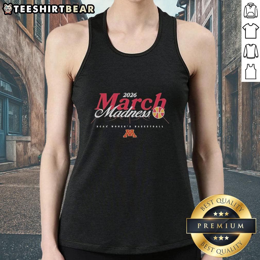 Stylish Minnesota Golden Gophers NCAA women's basketball tank top for March Madness 2026, perfect for fans.