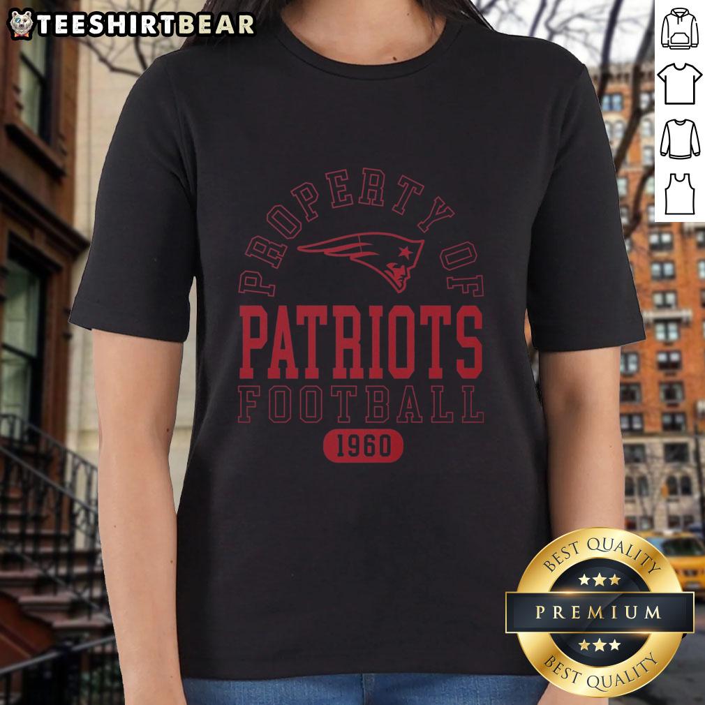 Stylish New England Patriots ladies' tee featuring team colors and logo, perfect for game day and casual wear.
