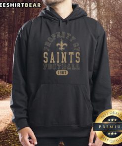 Alt Text: Stylish Pretty New Orleans Saints Property Hoodie featuring team colors and logo, perfect for fans and casual wear.