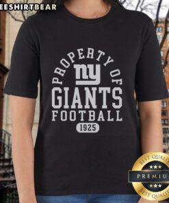 Alt Text: Pretty New York Giants ladies tee featuring vibrant team colors and stylish design for passionate fans.