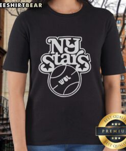 Pretty New York Stars Ladies Tee featuring a stylish design, perfect for casual outings and expressing NYC pride.