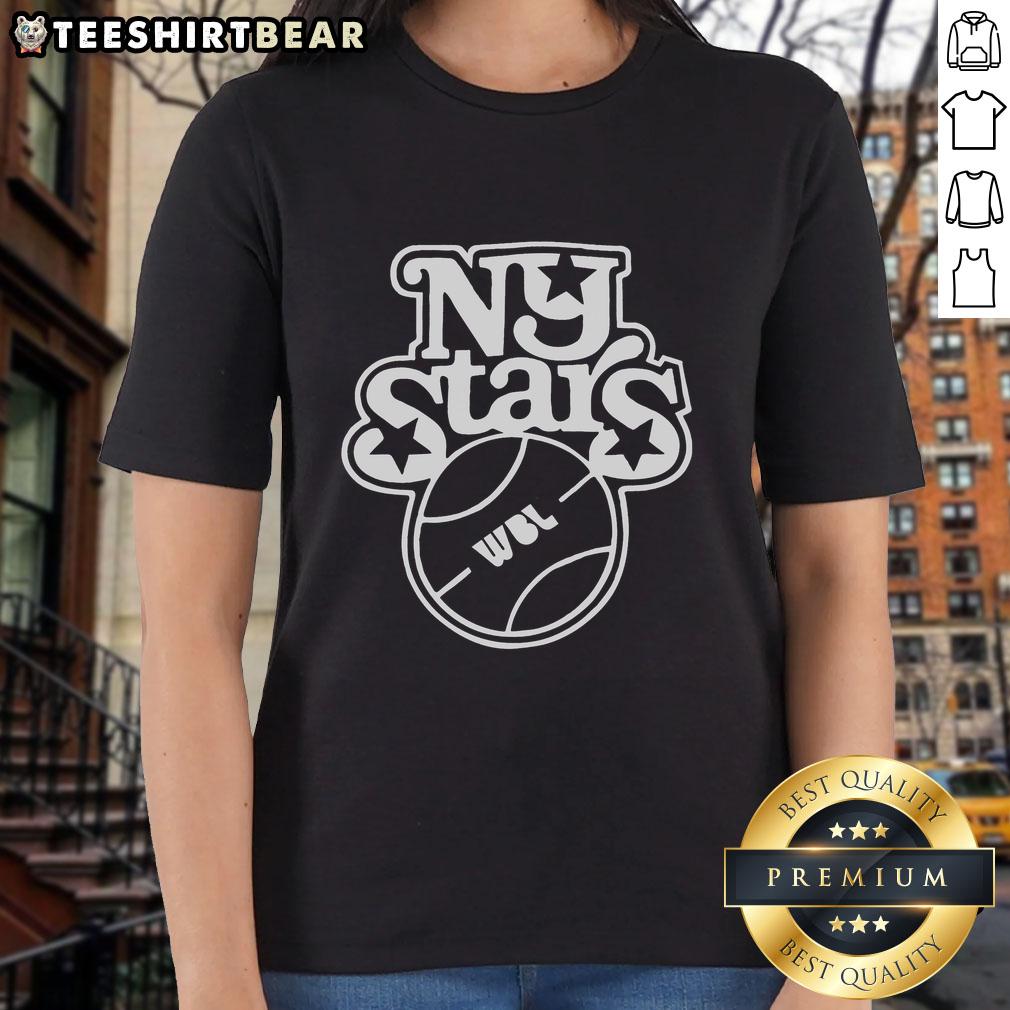 Pretty New York Stars Ladies Tee featuring a stylish design, perfect for casual outings and expressing NYC pride.