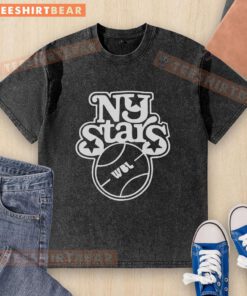 Stylish Pretty New York Stars Washed T-Shirt featuring a trendy design and soft fabric, perfect for casual wear.