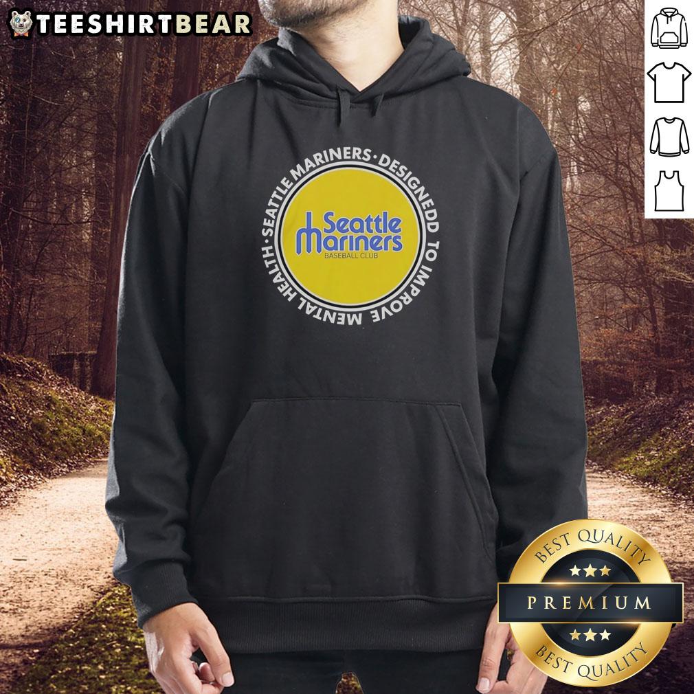 Pretty Seattle Mariners hoodie designed to improve mental health, featuring vibrant colors and a stylish logo.