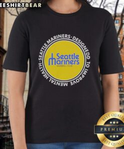 Pretty Seattle Mariners ladies tee designed to improve mental health, featuring vibrant colors and stylish graphics.