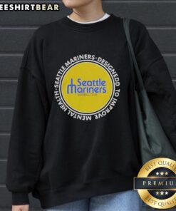 Cozy Seattle Mariners sweatshirt designed to improve mental health, featuring vibrant team colors and a stylish fit.
