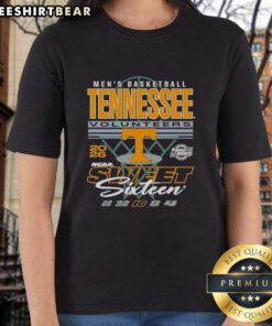 Pretty Tennessee Volunteers NCAA March Madness Sweet Sixteen 2026 ladies tee showcasing team pride and style.