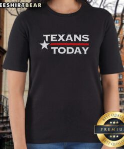 Alt Text: Pretty Texans Today Ladies Tee featuring vibrant colors and stylish design, perfect for showcasing Texas pride.