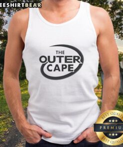 Pretty The Outer Cape tank top displayed on a mannequin, showcasing its vibrant colors and stylish design for summer wear.