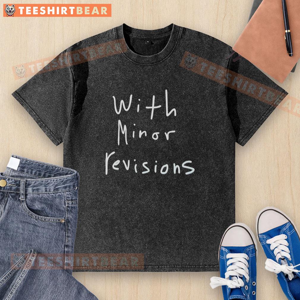 Pretty washed t-shirt with minor revisions, showcasing a stylish design perfect for casual wear.