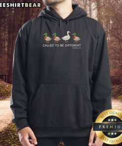 Top Christian Goose Called to Be Different Hoodie featuring a unique design for faith-inspired fashion enthusiasts.