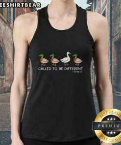 Top Christian Goose Called To Be Different Tank Top featuring a unique design for faith-inspired fashion.