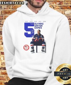 Alt Text: Top Hilary Knight USA Women's Olympic Hockey Gold Champions 2026 Signature Hoodie showcasing team pride and style.