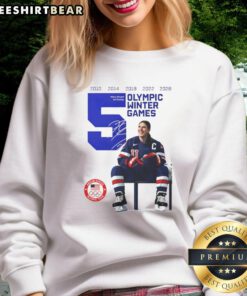 USA Women's Olympic Hockey Gold Champions 2026 Hilary Knight signature sweatshirt featuring bold design and team colors.