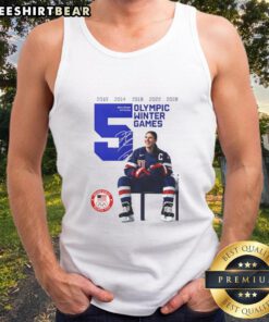 Top Hilary Knight USA Women's Olympic Hockey Gold Champions 2026 Signature Tank Top featuring vibrant team colors and logo.