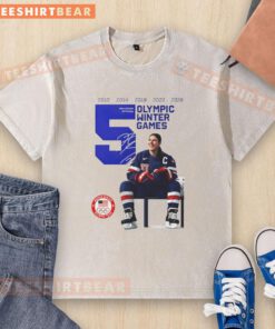 Top Hilary Knight USA Women's Olympic Hockey Gold Champions 2026 Signature Washed T-Shirt displayed on a mannequin.