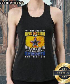 Alt Text: Die-hard Dallas Cowboys fan tank top design, featuring 'New Mexico' and team spirit graphics.