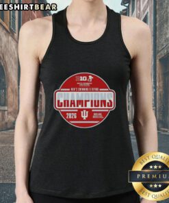 Top Indiana Hoosiers 2026 Big Ten Men's Swimming and Diving Champions tank top featuring team colors and logo.