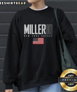 Top J.T. Miller New York Rangers USA Flag Elite Sweatshirt showcasing team pride and sporty style.