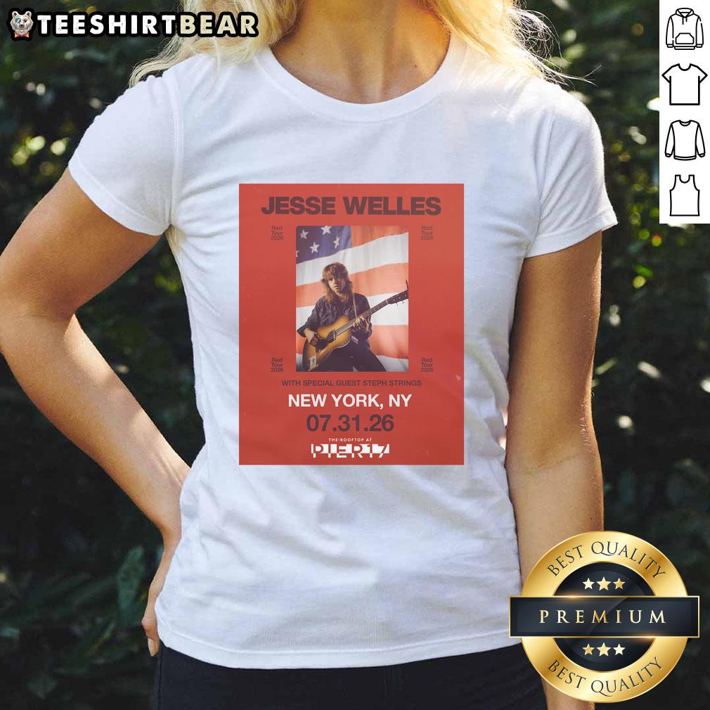 Top Jesse Welles Red Tour 2026 North America City Dates poster featuring a stylish ladies' tee design.