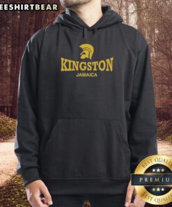 Alt Text: Stylish Top Kingston Jamaica hoodie featuring vibrant colors and graphic design, perfect for casual wear.