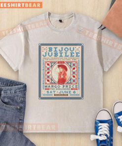 Poster for Margo Price concert at Bijou Theatre in Knoxville, TN, June 6, 2026, featuring washed t-shirt design.