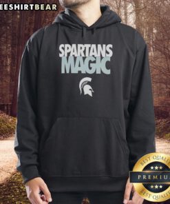 Alt Text: Top Michigan State Spartans NCAA Magic Logo Hoodie featuring vibrant green and white design, perfect for fans.