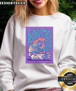 Alt Text: Top Mike Gordon Neighborhood Theatre March 19, 2026 poster on a stylish sweatshirt, showcasing vibrant concert art.