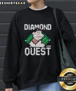 Cozy Top MLB The Show Diamond Quest sweatshirt featuring vibrant graphics, perfect for gamers and baseball fans.