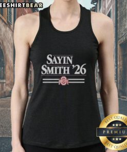 Julian Sayin and Jeremiah Smith in Top Ohio State Football tank top, showcasing team spirit and style.