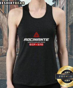 Alt Text: Top Rocinante Legacy Corvette Class Light Frigate ECF 270 tank top featuring a detailed design and vibrant colors.