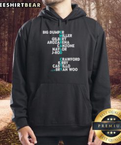2026 Seattle baseball names hoodie showcasing team spirit and style for fans in vibrant colors and design.