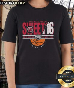 Top South Carolina Gamecocks NCAA Women's March Madness Sweet 16 2026 ladies tee in vibrant colors, perfect for fans.