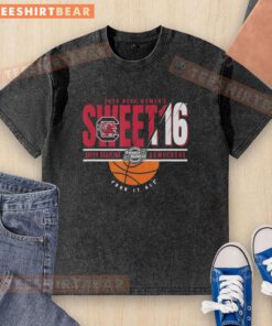 Top South Carolina Gamecocks NCAA Women's March Madness Sweet 16 2026 washed t-shirt, showcasing team pride and style.