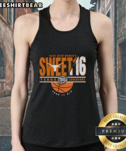 Top Texas Longhorns NCAA Women's Sweet 16 2026 Men's March Madness Four It All Tank Top design featuring team colors.