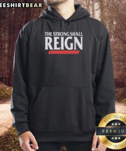 Cincinnati Bearcats hoodie featuring 'Top: The Strong Shall Reign' design, perfect for fans and stylish sportswear.