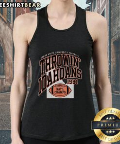 Vintage 1981 Idahoans Bengals tank top featuring a classic football design, perfect for fans and collectors.